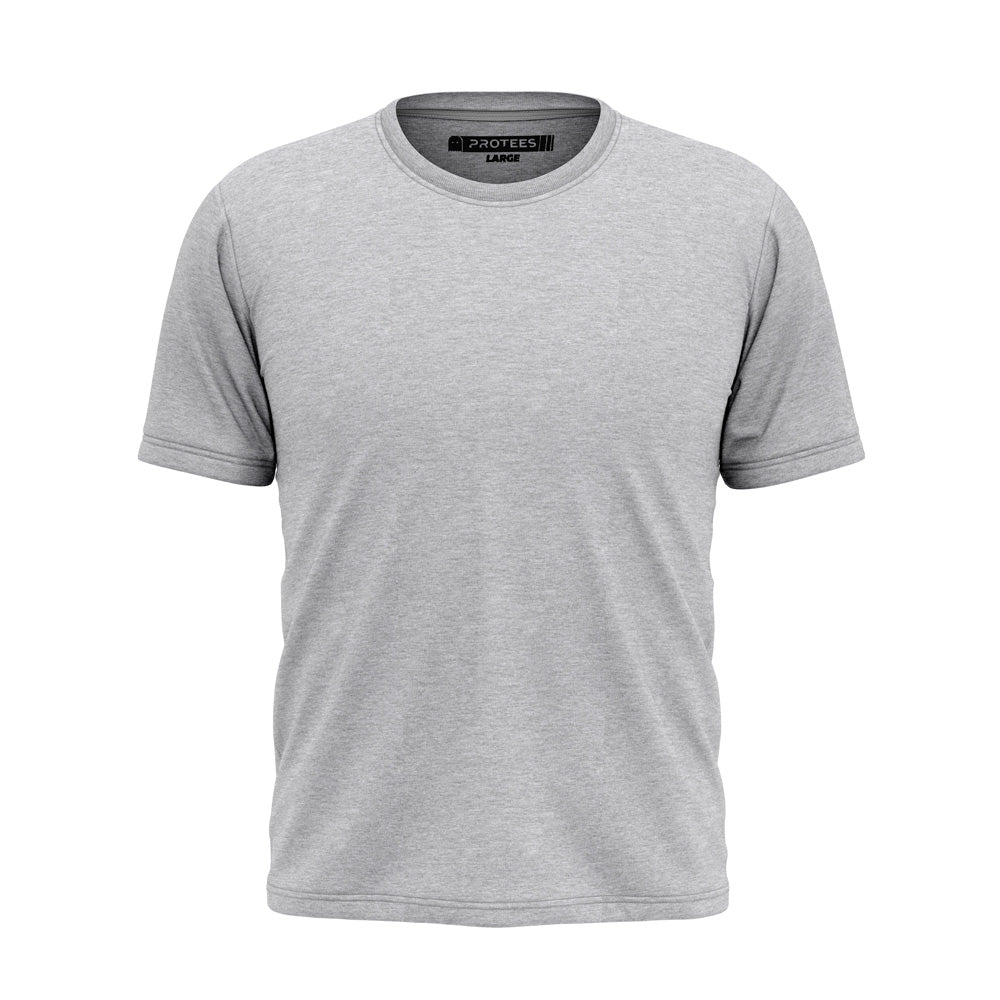 HEATHER GREY BASIC TEE