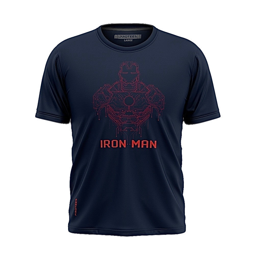 NAVY IRONMAN TEE