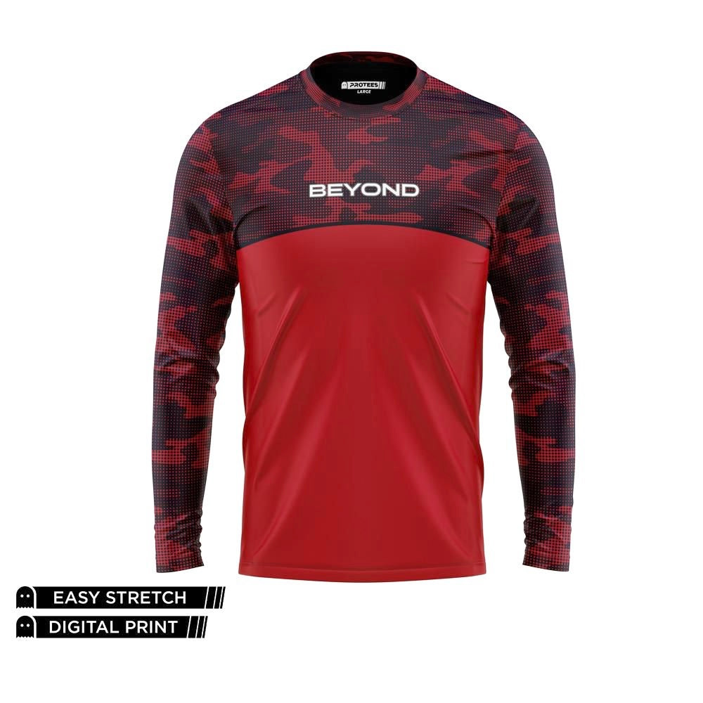 BEYOND - TWO TONE MAROON CAMO DRY FIT FULL SLEEVES