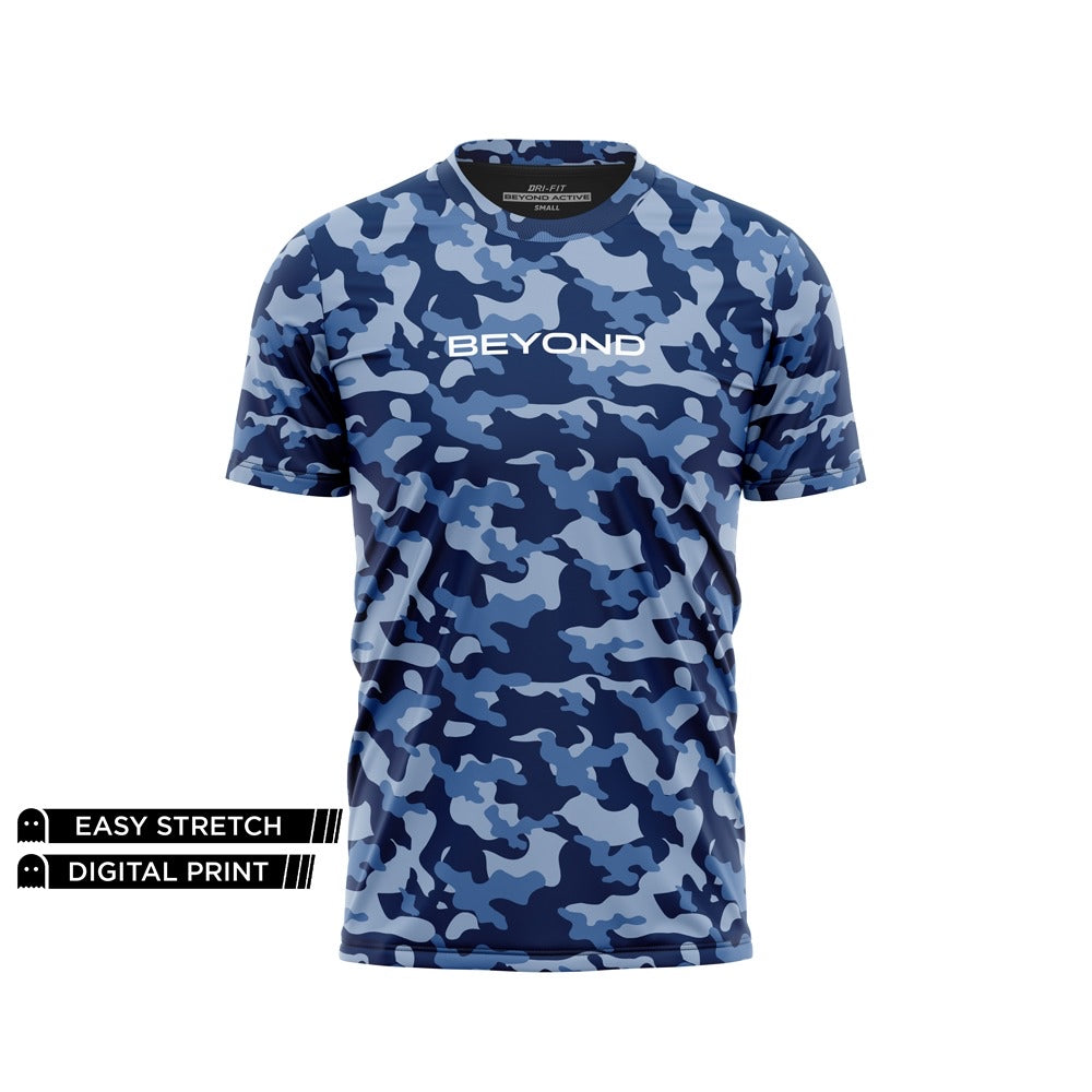 Blue camo dri outlet fit shirts