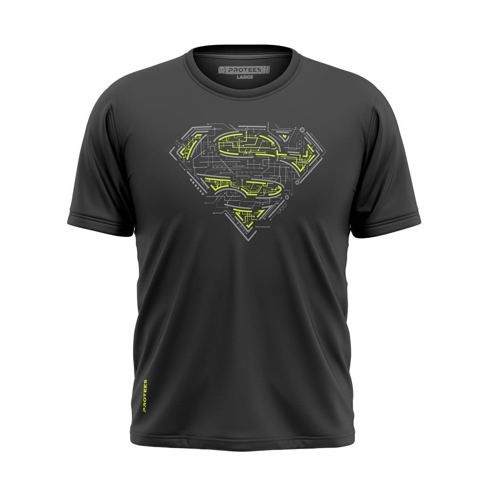 SMOKE NEON SUPERMAN LOGO TEE