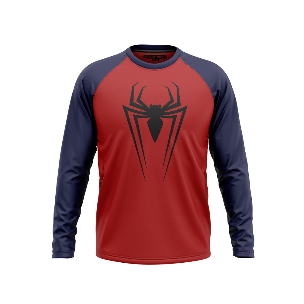 V12- RED BLUE SPIDERMAN FULL SLEEVES RAGLAN