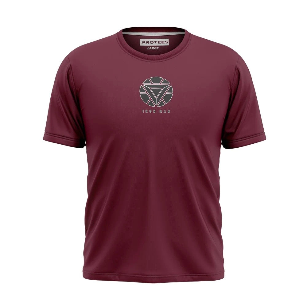 DTF MAROON ARC REACTOR IRONMAN TEE