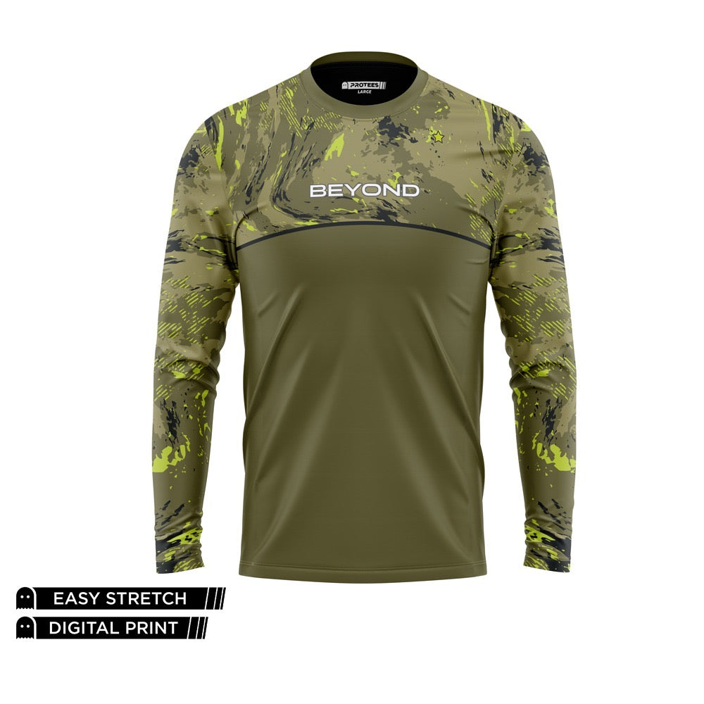 BEYOND - OLIVE RUSH CAMO DRY FIT FULL SLEEVES