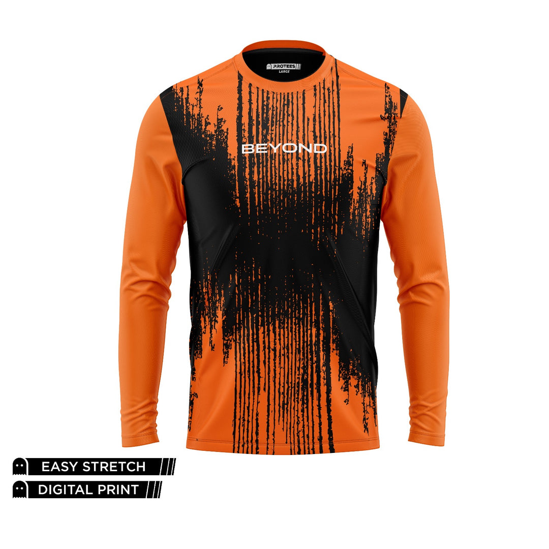 BEYOND - TANGERINE LINES ATHLETIC DRY FIT FULL SLEEVES