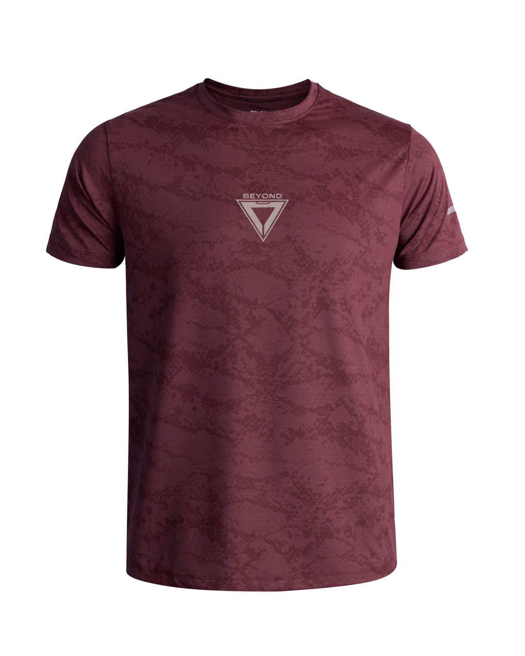 HYPERCHARGED - BURGUNDY SPANDEX TEE