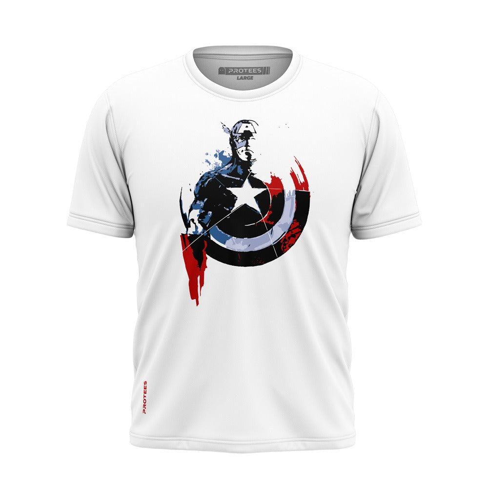DTF WHITE BRAVE NEW WORLD CAPTAIN AMERICA TEE