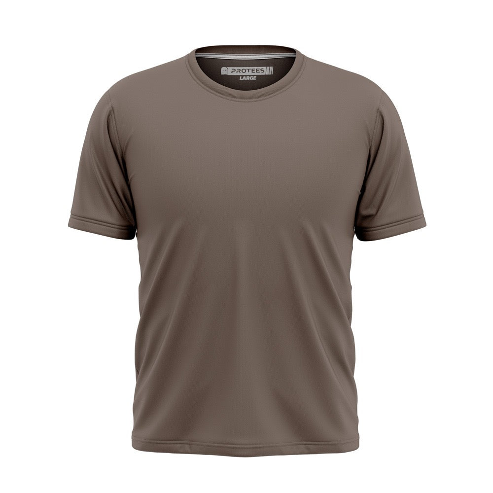 BROWN BASIC TEE