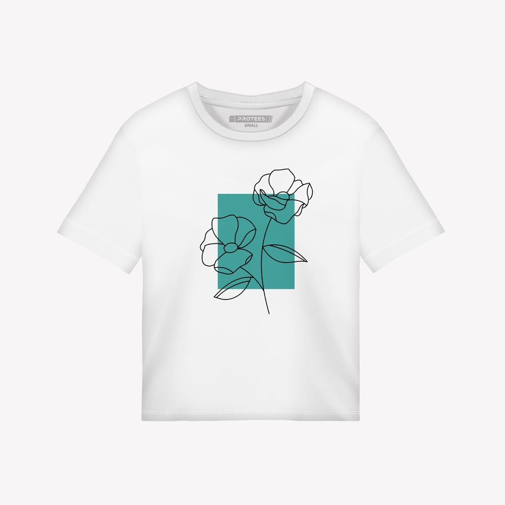 Women’s - WHITE FLORAL TEE