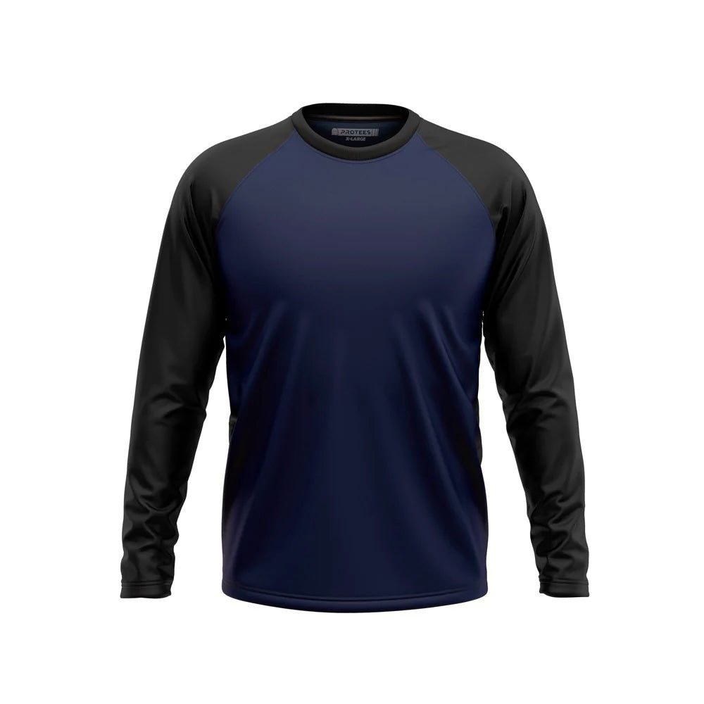 BASIC - BLACK NAVY F/S RAGLAN