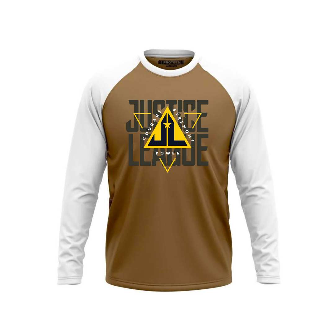 DTF - WHITE HAZEL RAGLAN COURAGE JUSTICE LEAGUE F/S