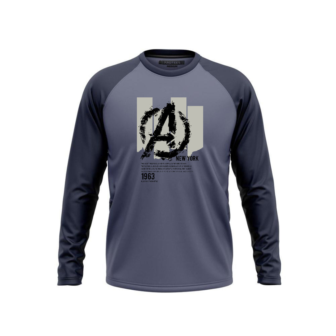 DTF - TEAL BLUE RAGLAN AVENGERS NEW YORK F/S