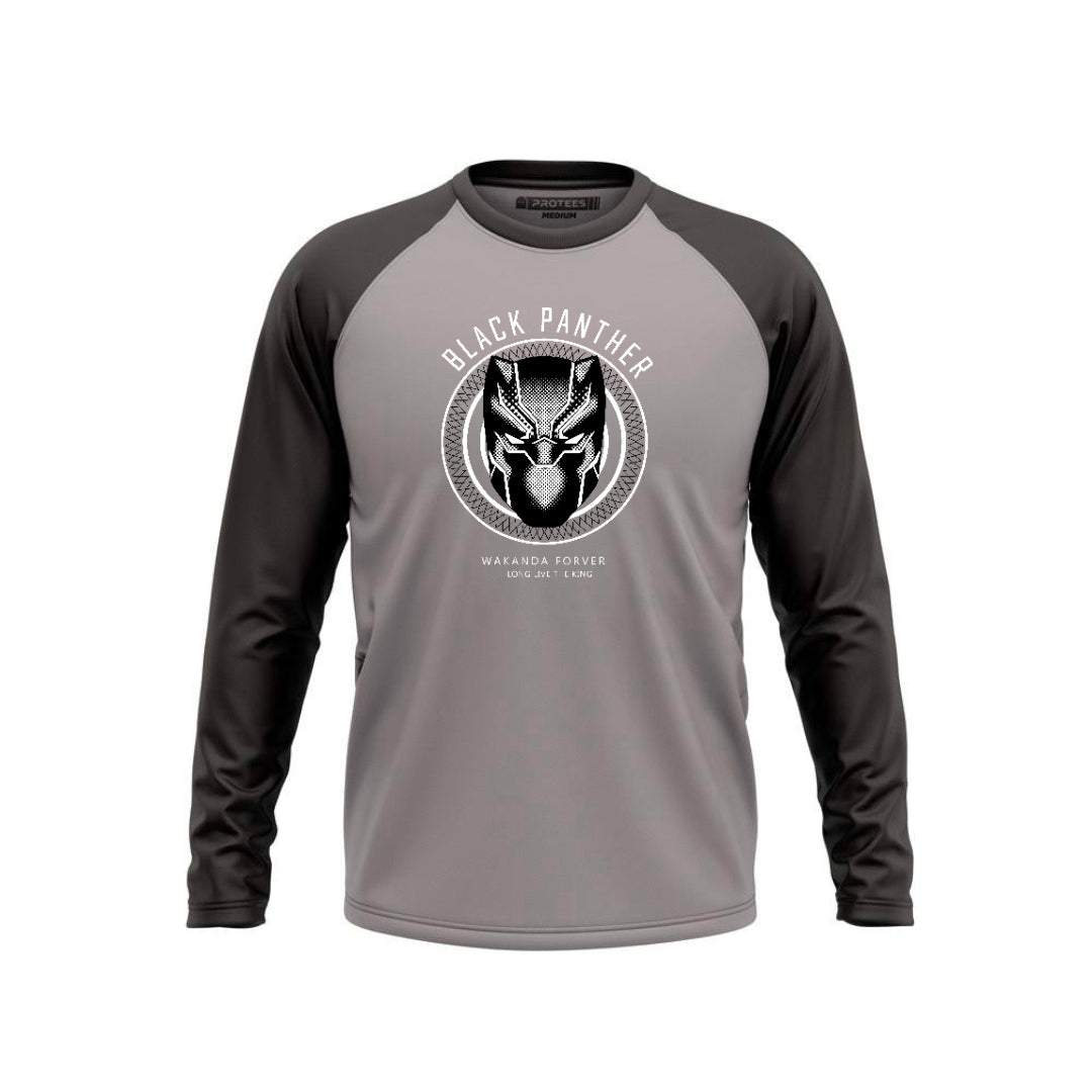 DTF - SMOKE BLACK RAGLAN BLACK PANTHER KING F/S