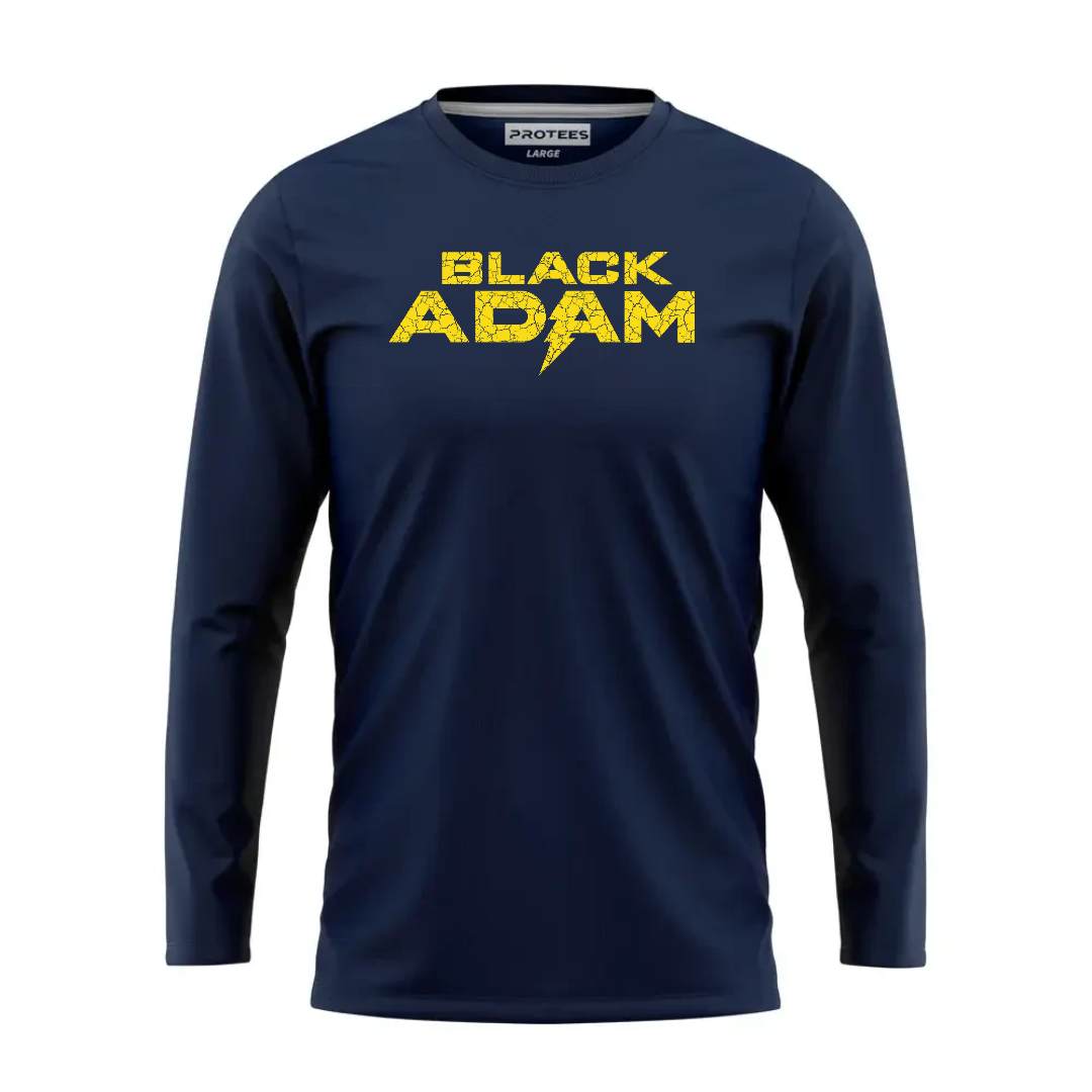 DTF - NAVY YELLOW BLACK ADAM LOGO FULL SLEEVES