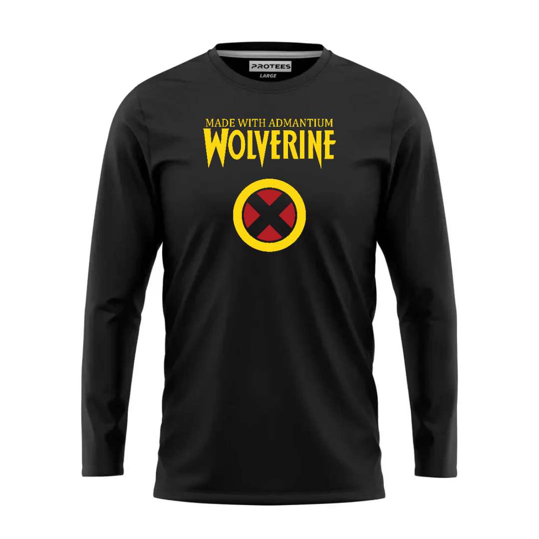 DTF - BLACK MADE WITH ADMANTIUM WOLVERINE FULL SLEEVES