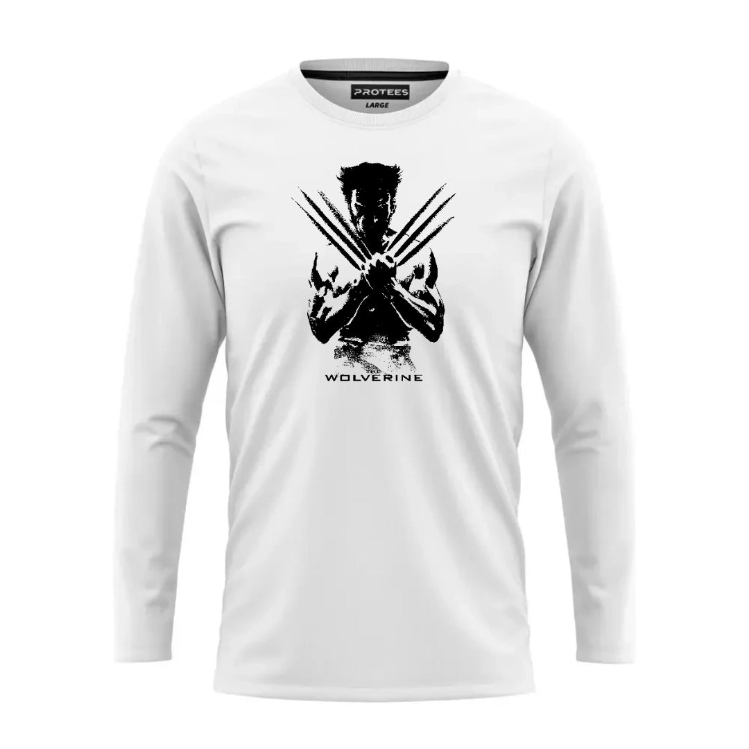 DTF - WHITE LOGAN WOLVERINE FULL SLEEVES