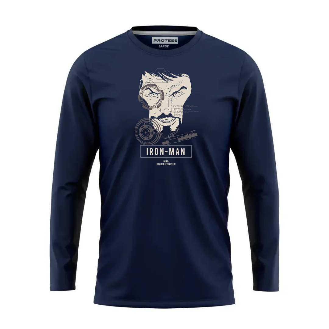 DTF - NAVY IRONMAN LAZER FULL SLEEVES