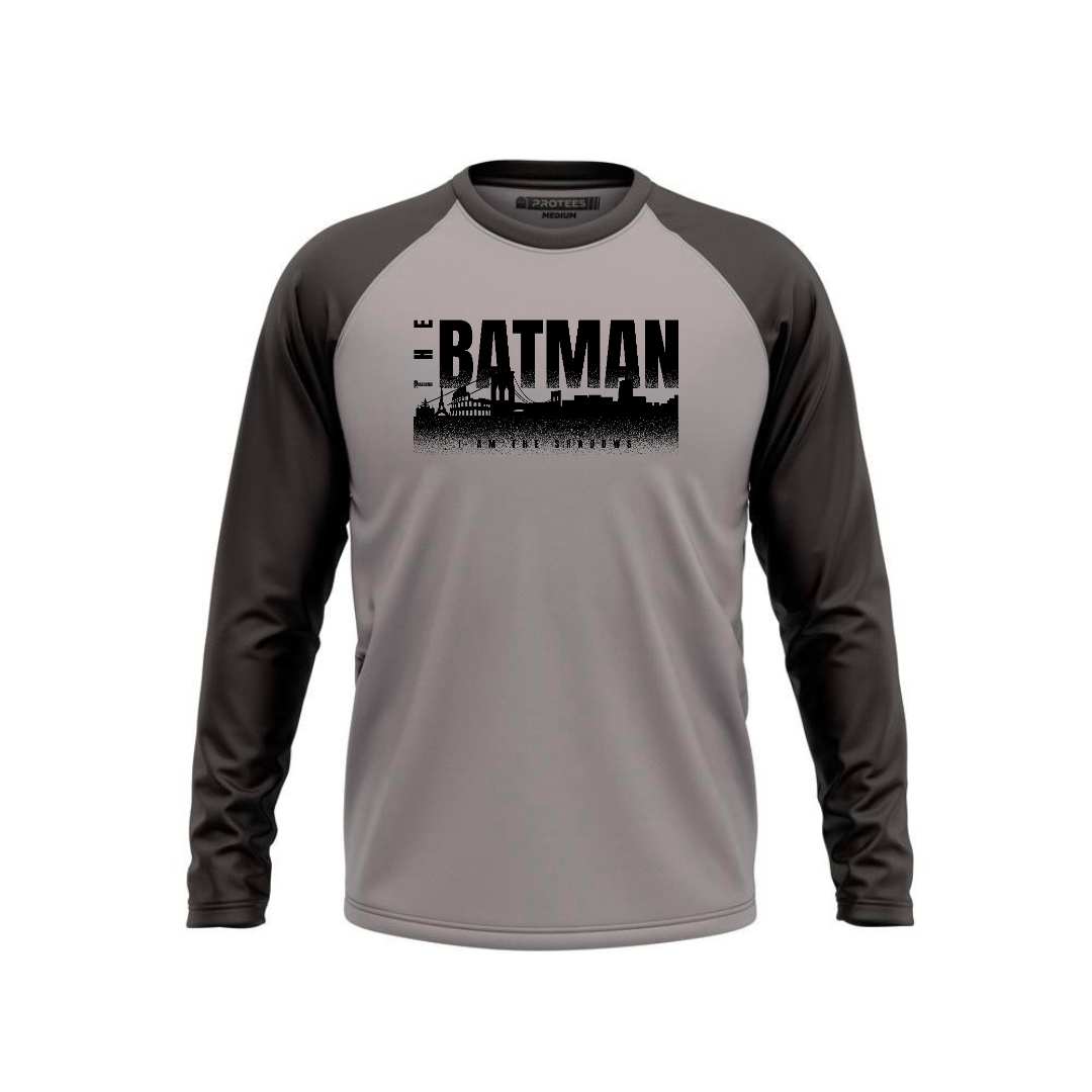 DTF - SMOKE BLACK RAGLAN I AM THE BATMAN SHIP F/S