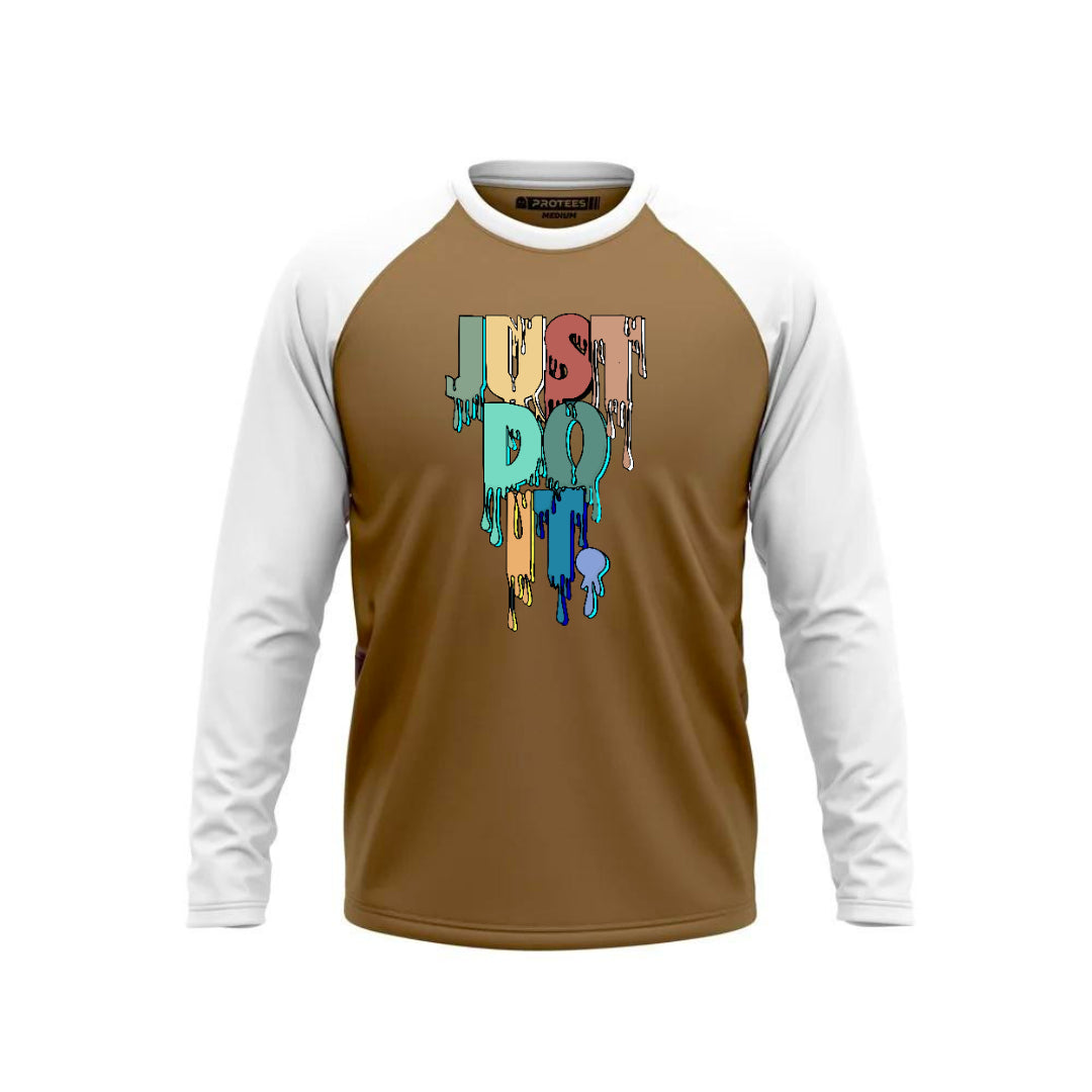 DTF - WHITE HAZEL RAGLAN JUST DO IT F/S
