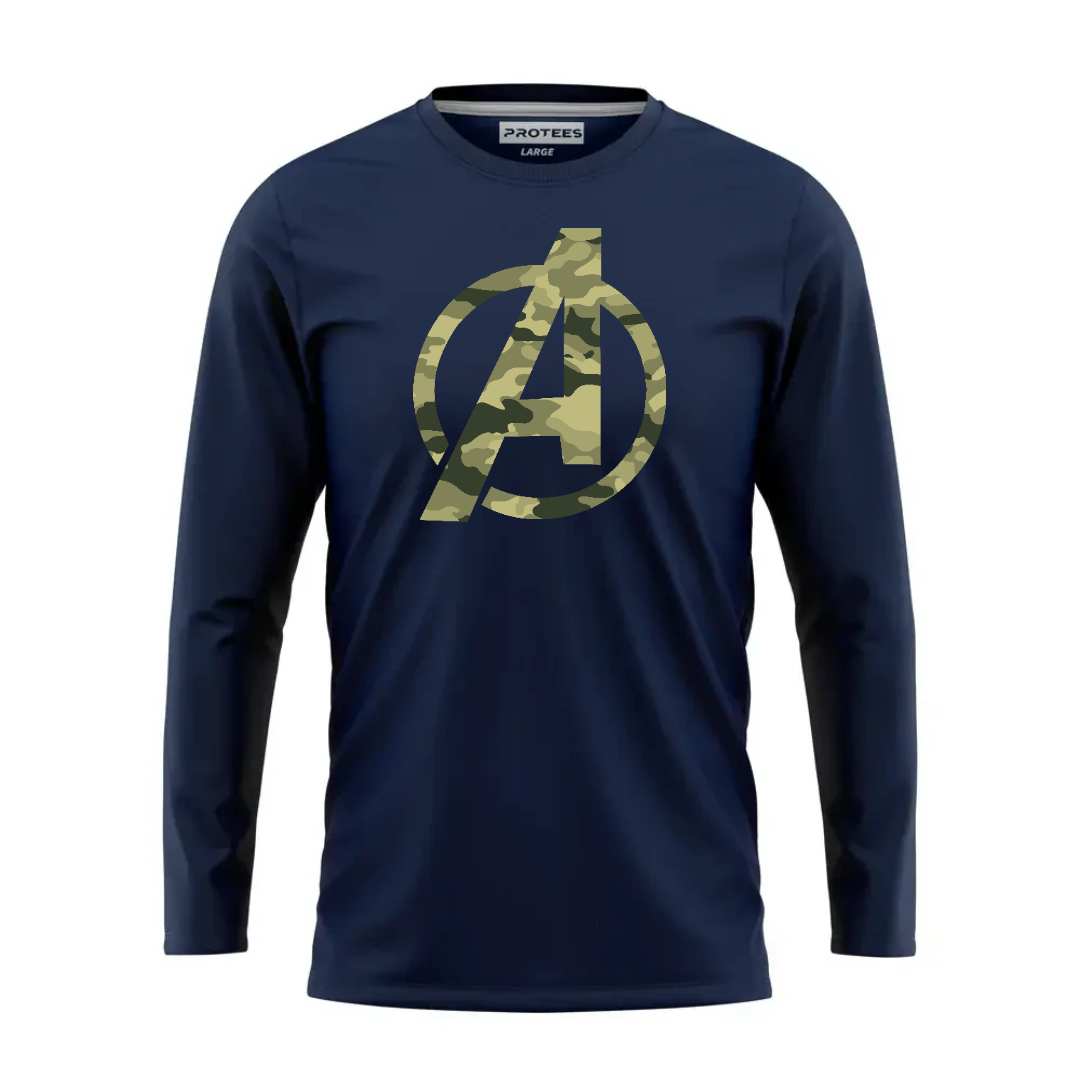 DTF - NAVY CAMO AVENGERS FULL SLEEVES