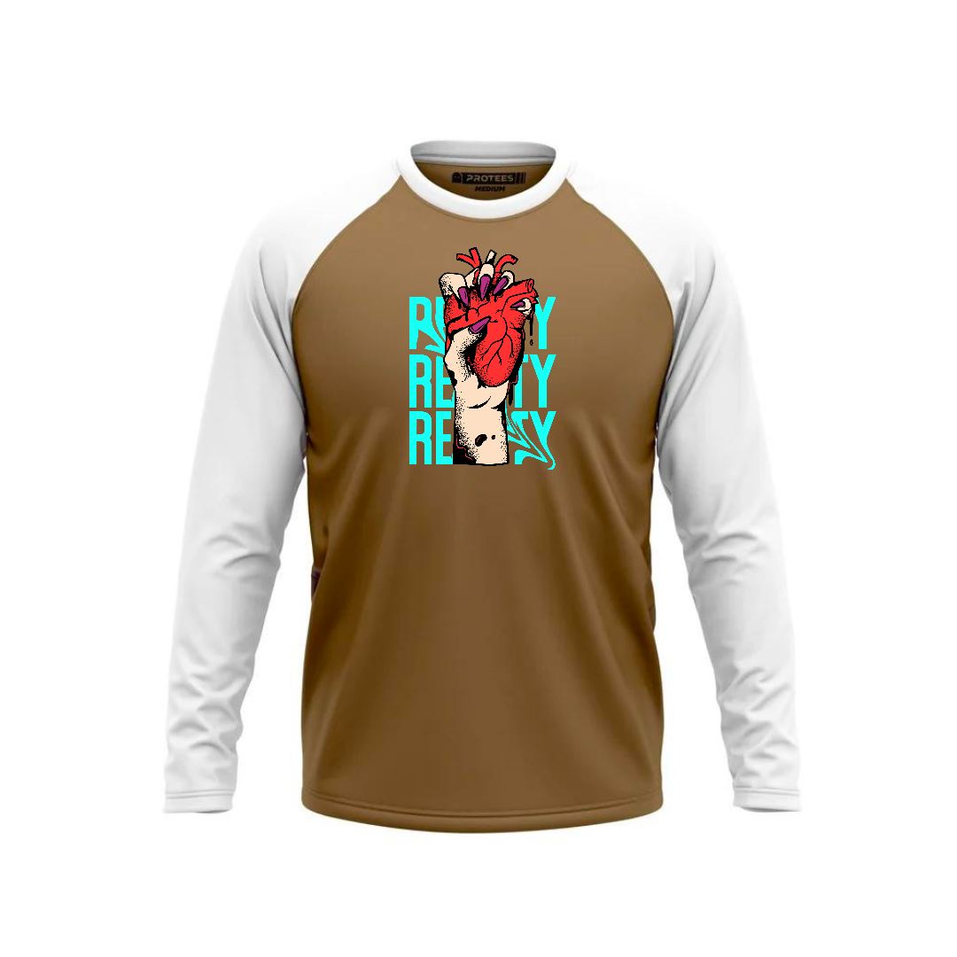 DTF - HAZEL WHITE RAGLAN REALITY F/S