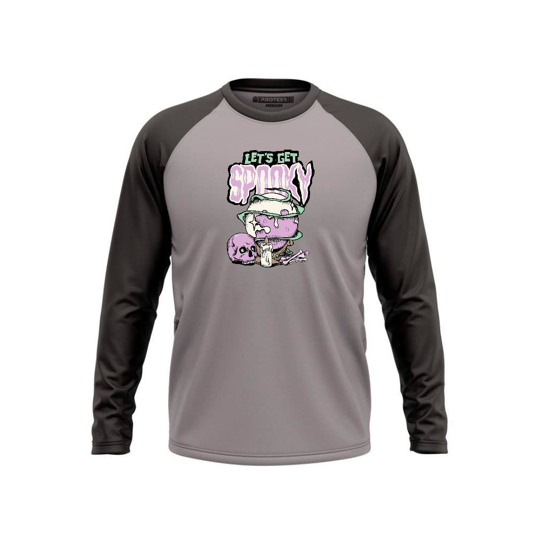 DTF - SMOKE BLACK RAGLAN LETS GET SPOOKY F/S