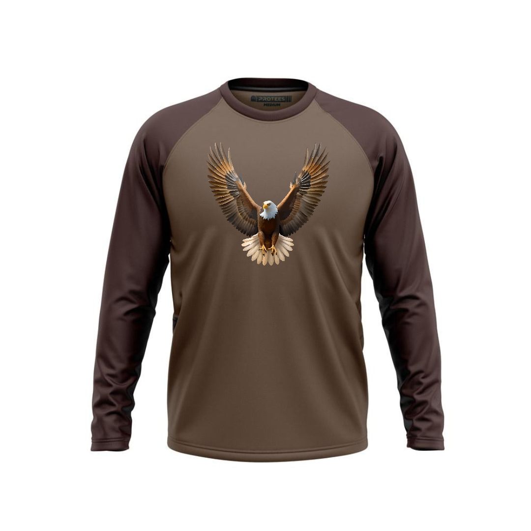 DTF - TWO TONE BROWN RAGLAN EAGLE CLAW F/S