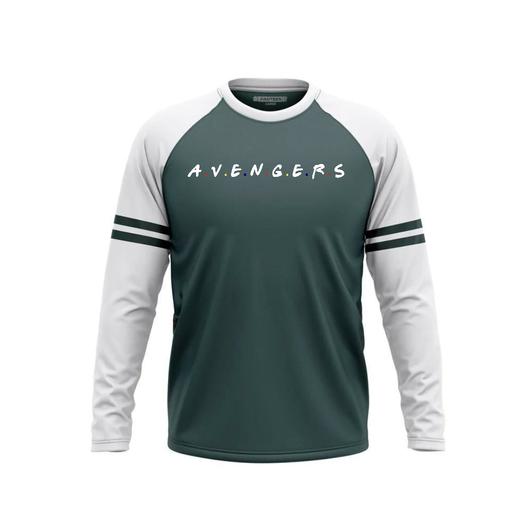 DTF - FOREST WHITE RAGLAN A.V.E.N.G.E.R.S F/S