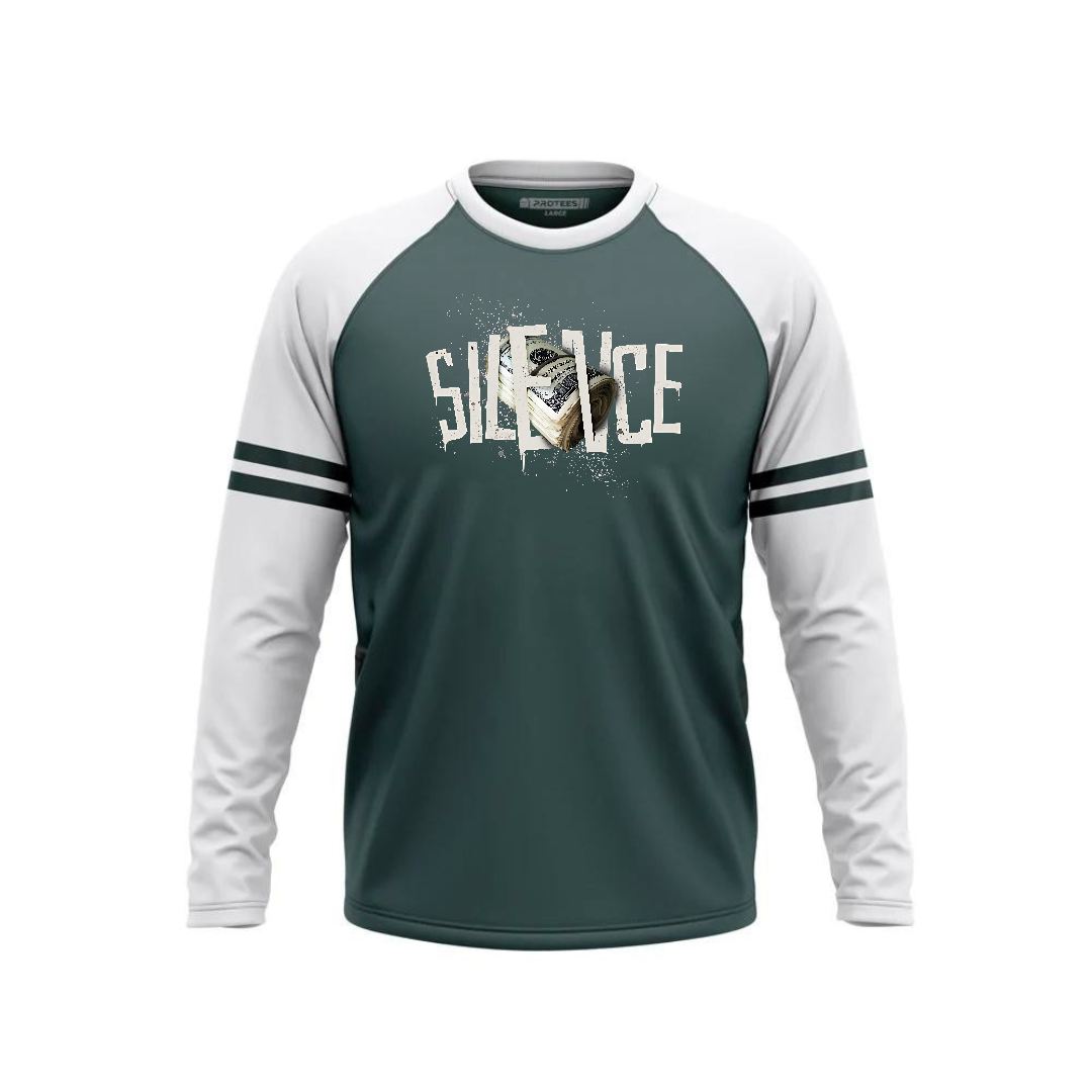 DTF - FOREST WHITE RAGLAN SILENCE F/S