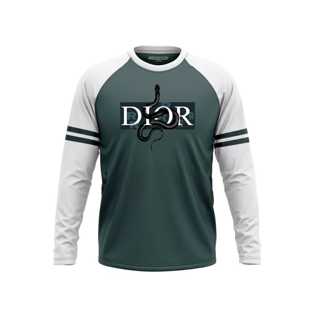 DTF - FOREST GREEN RAGLAN DIOR F/S