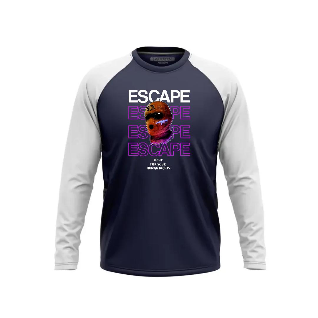 DTF - NAVY WHITE RAGLAN ESCAPE F/S