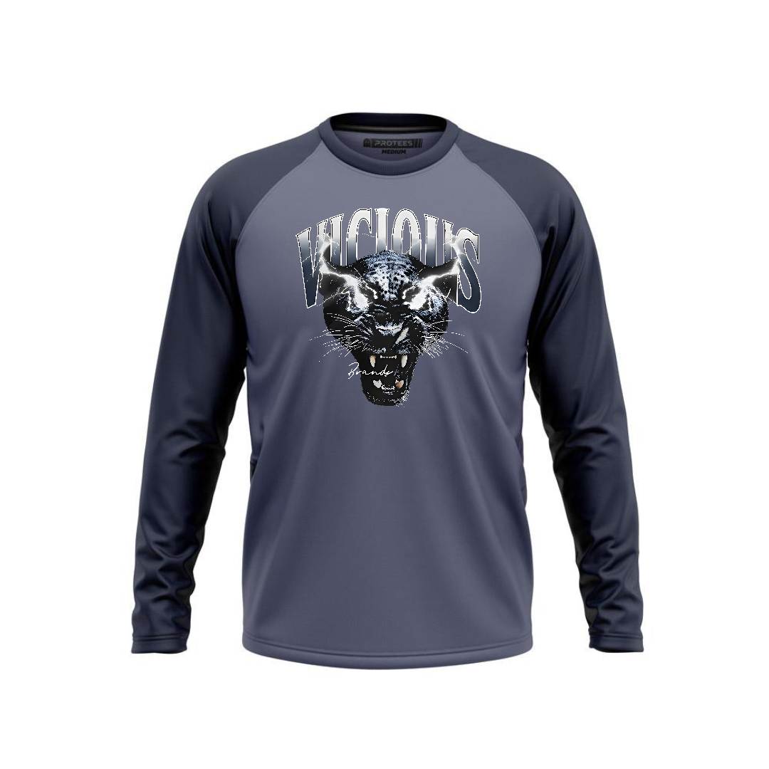 DTF - TEAL BLUE RAGLAN VICIOUS F/S