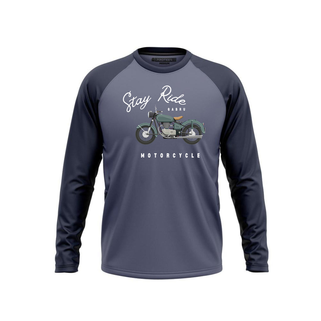 DTF - TEAL BLUE RAGLAN STAY RIDE GABRU F/S