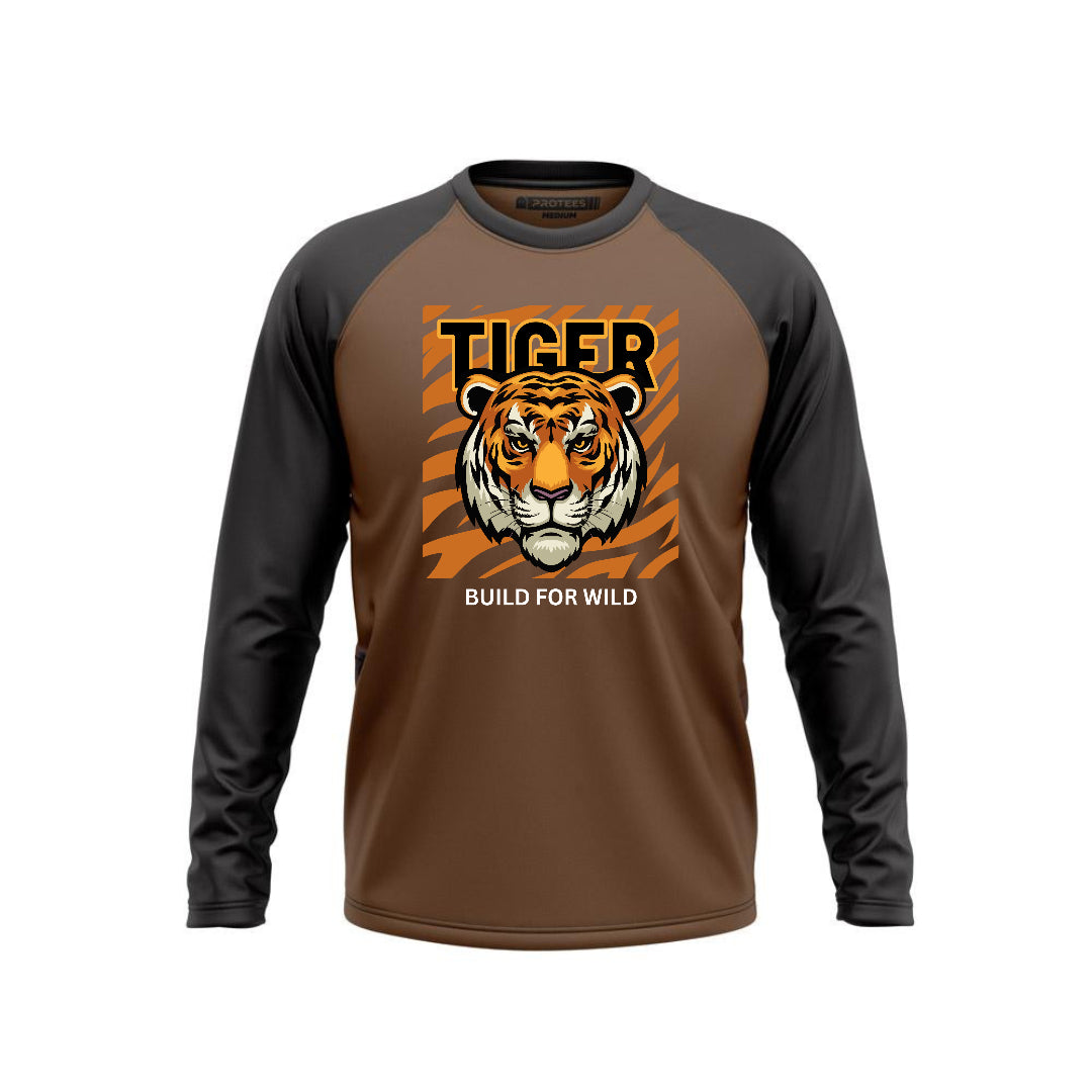 DTF - BLACK BROWN RAGLAN TIGER BUILD FOR WILD F/S