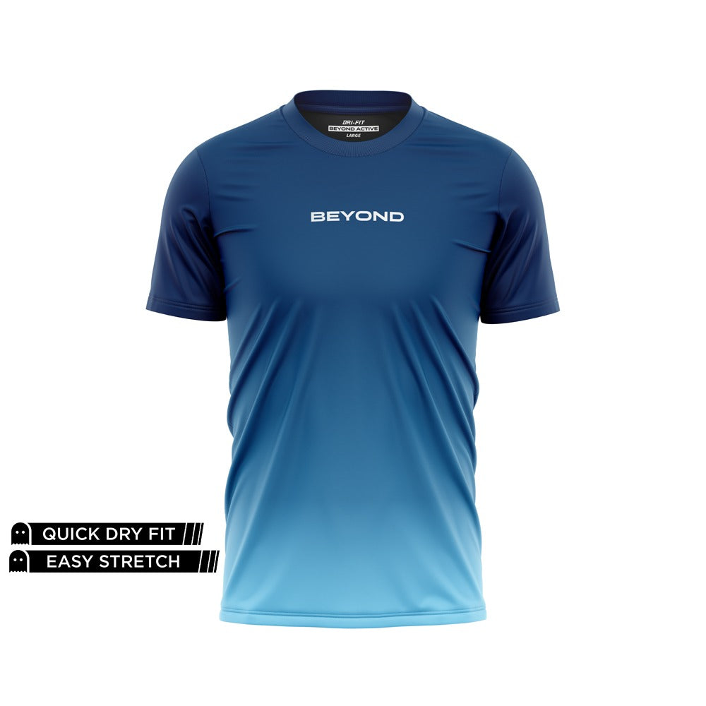BEYOND - NAVY GRADIENT DRY-FIT TEE