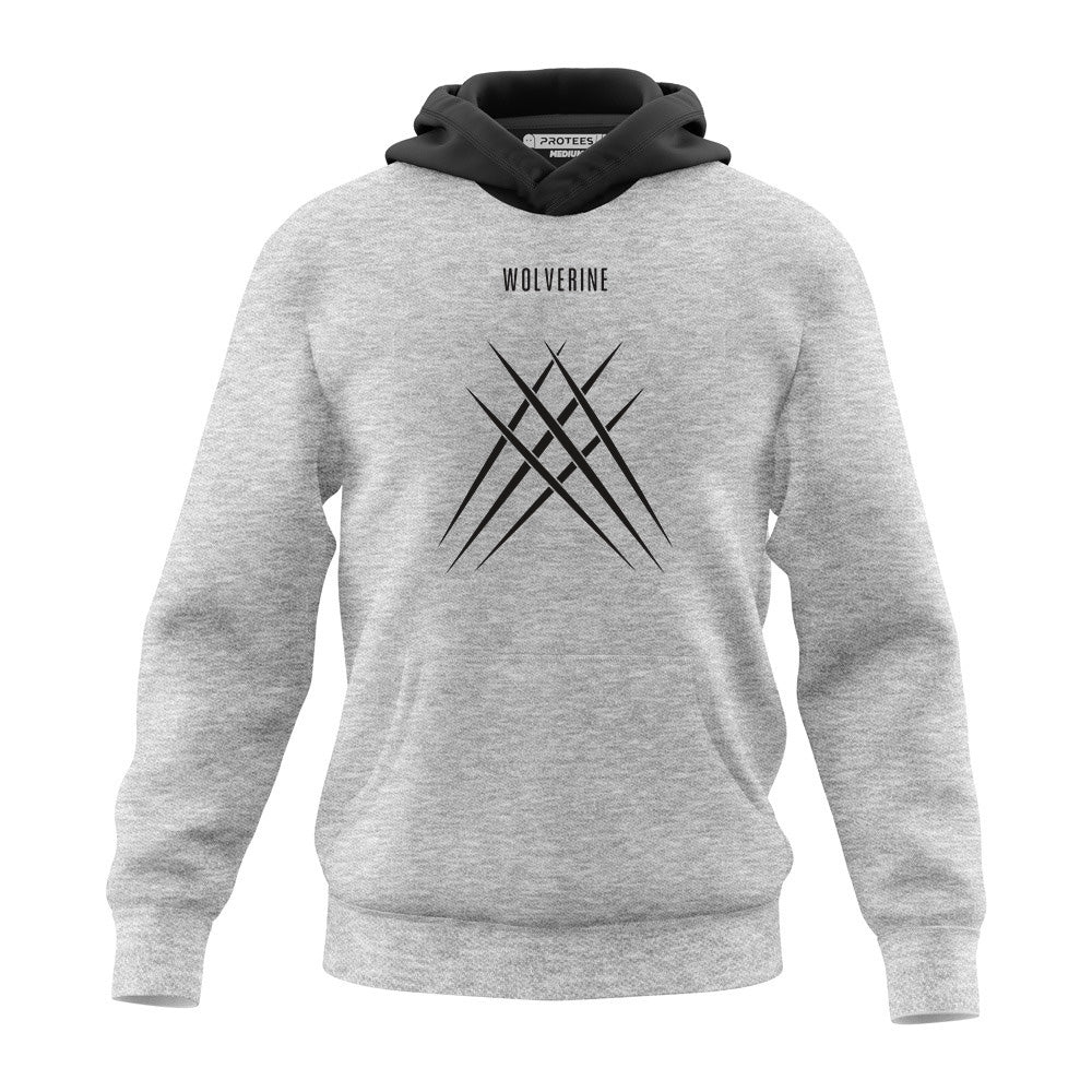 HEATHER GREY WOLVERINE - ULTRA SOFT FLEECE HOODIE
