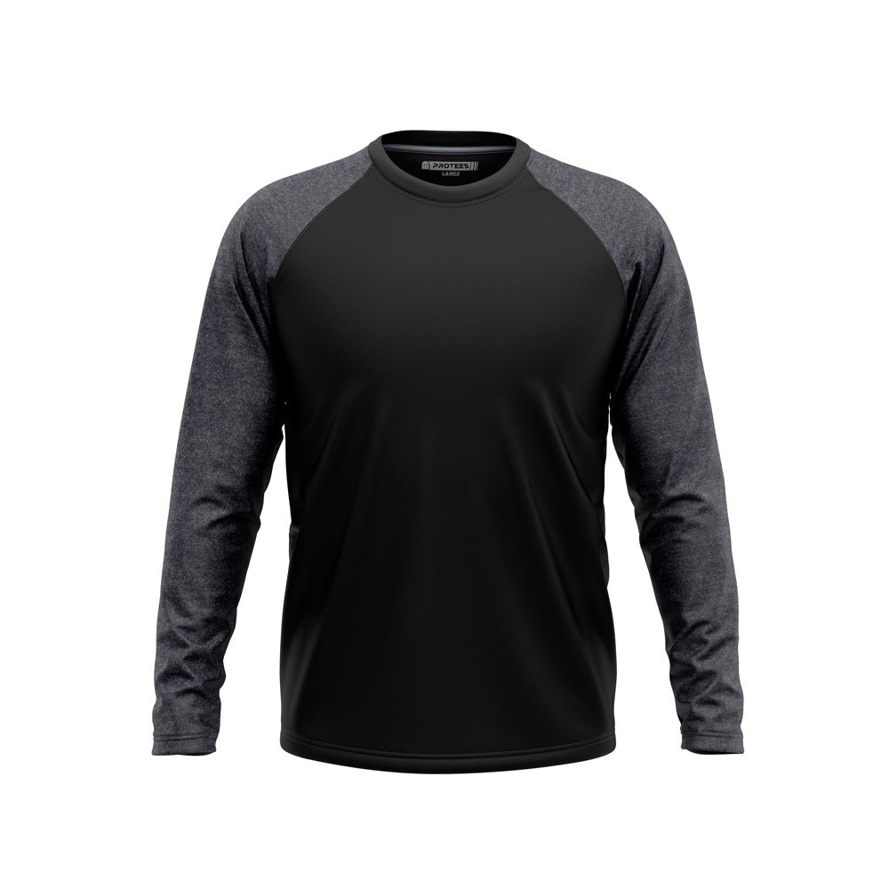 BASIC - CHARCOAL BLACK F/S RAGLAN
