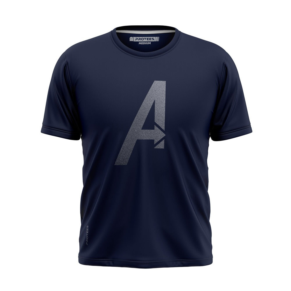 SILVER AVENGERS LOGO TEE