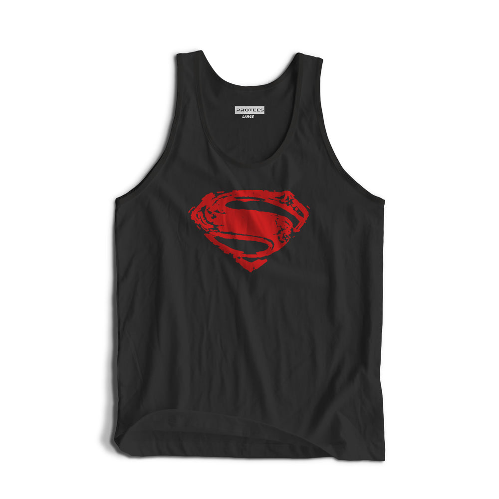 RED SUPERMAN LOGO TANKTOP