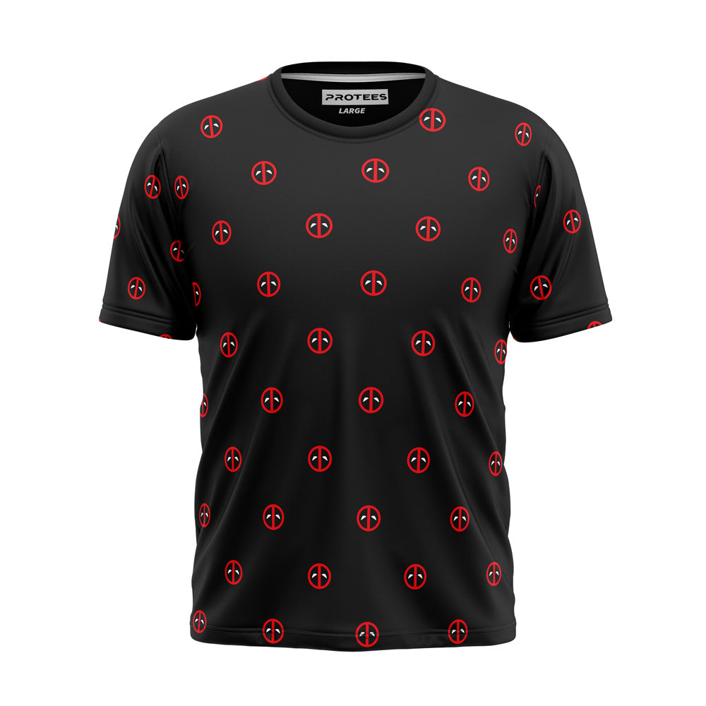 ALL OVER DEADPOOL LOGO TEE