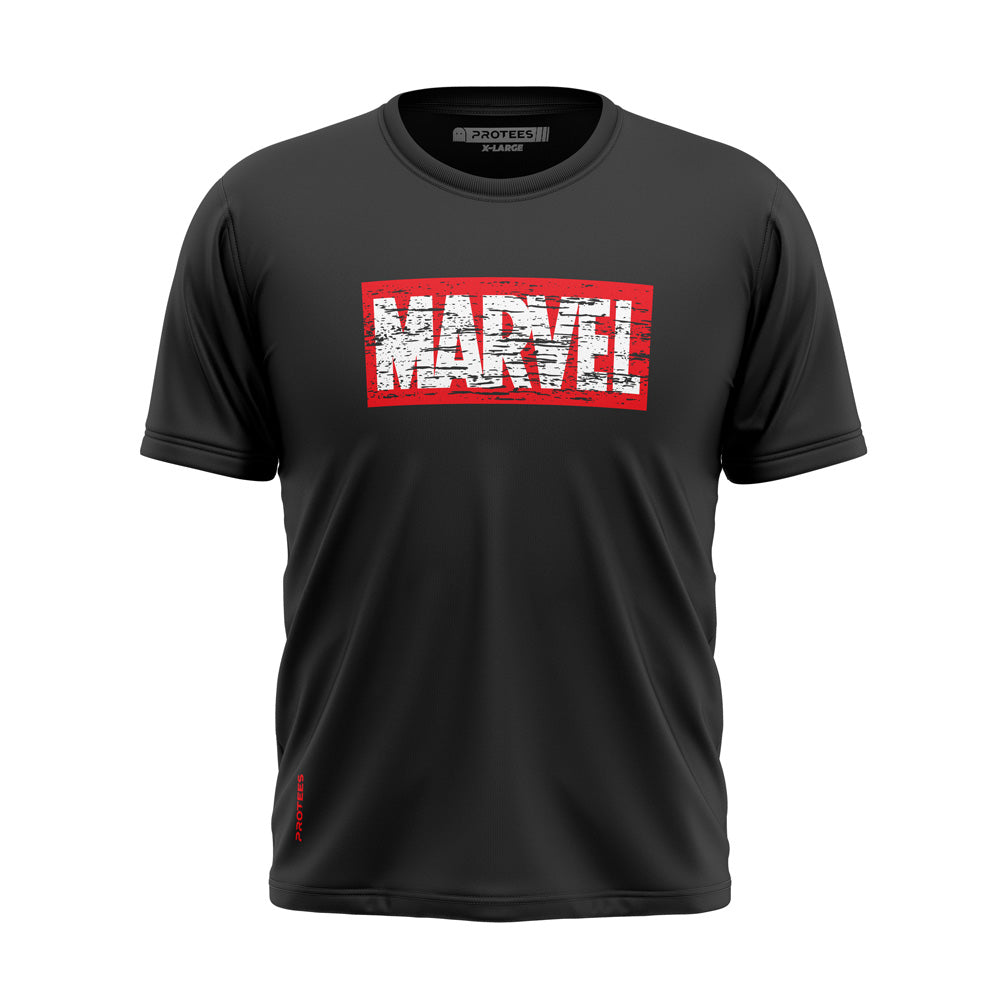 BLACK MARVEL CRACK TEE