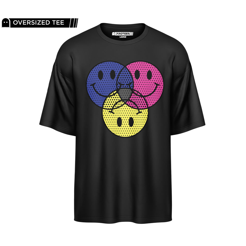 DROP SHOULDER - SMILEY TEE