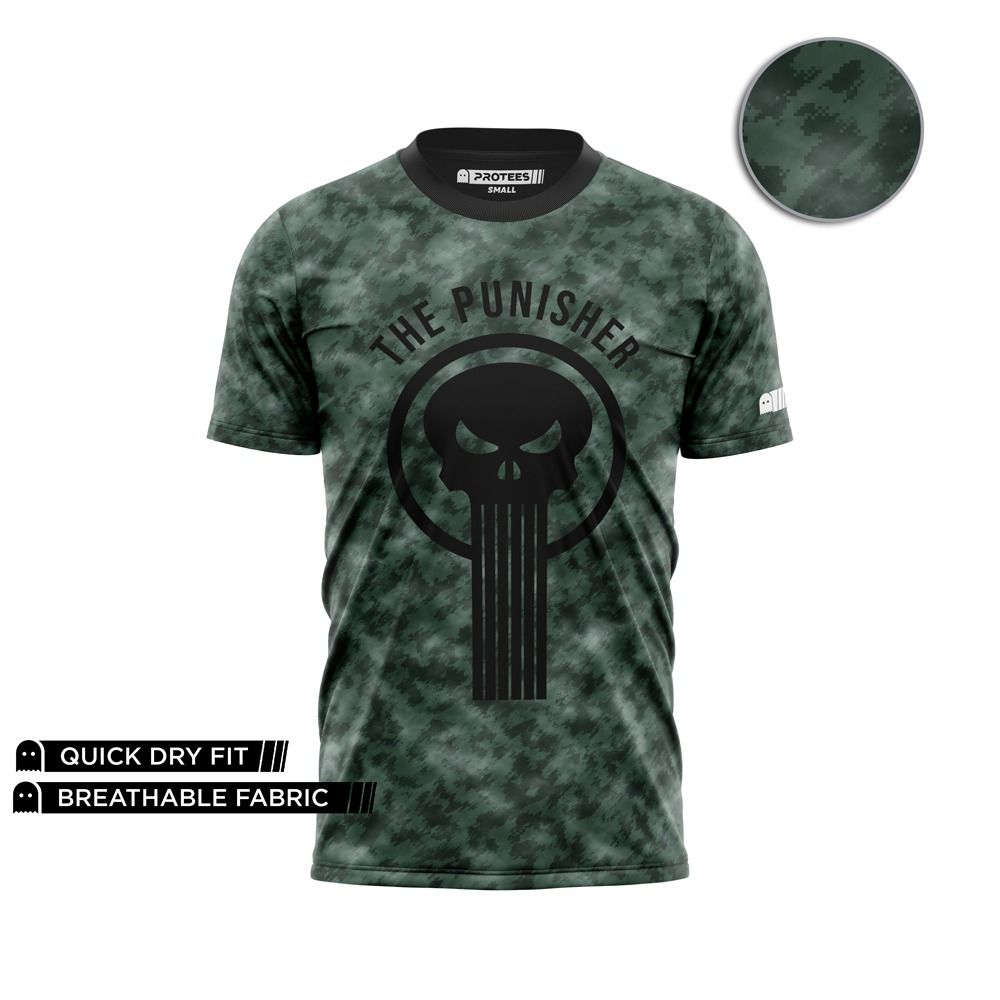 DIGITAL DRY-FIT TEE - TIE & DYE THE PUNISHER DG01022AO URG134