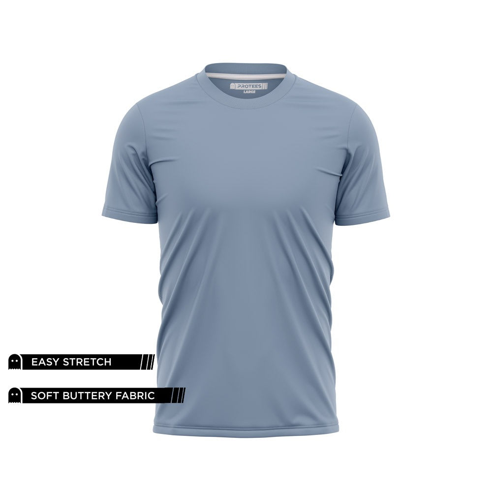 STONE BLUE SPANDEX TEE
