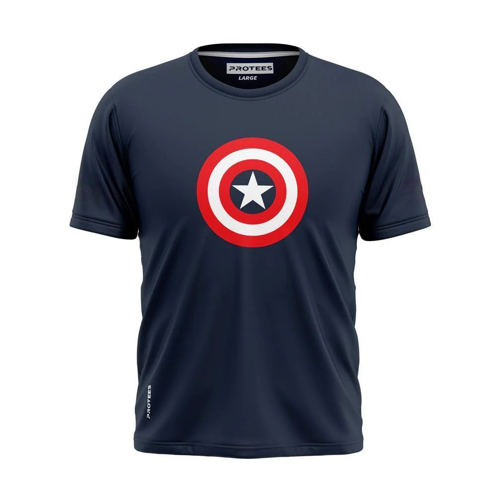 DTF NAVY SHIELD OF CAPTAIN AMERICA TEE