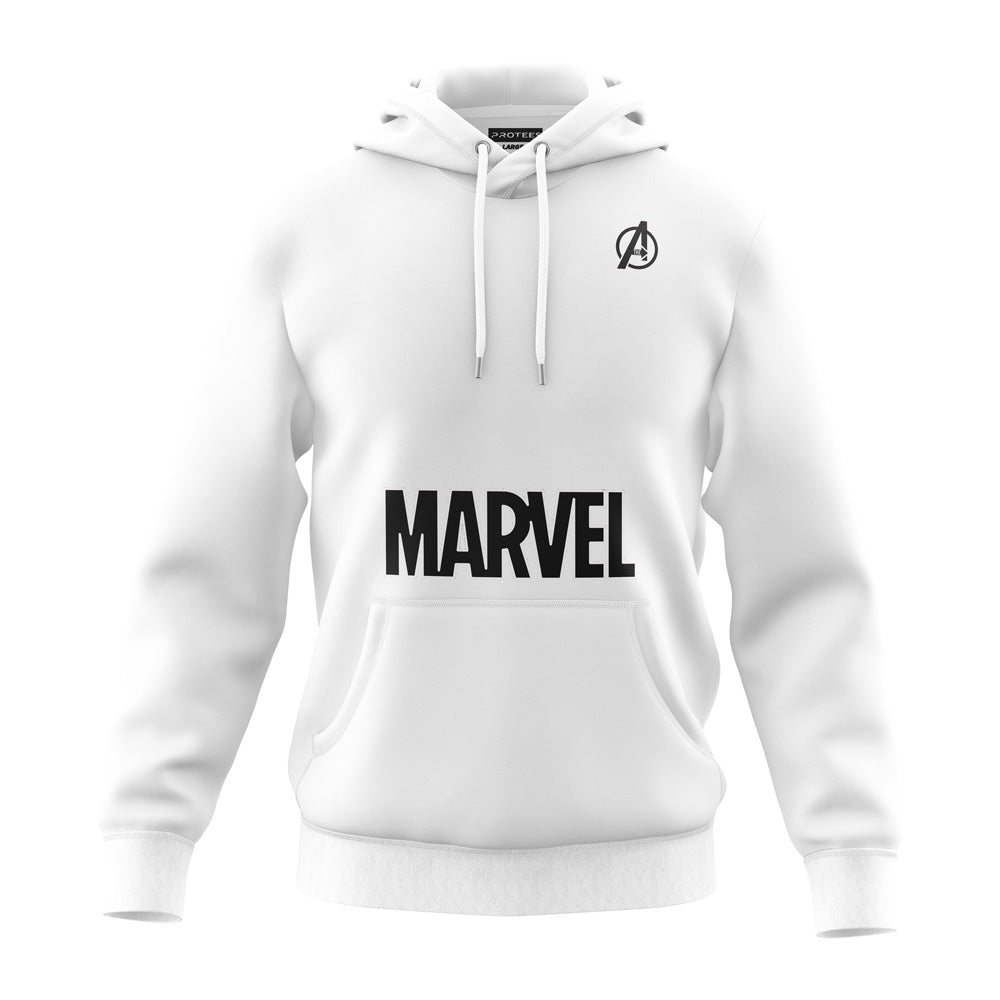 WHITE MARVEL - ULTRA SOFT FLEECE HOODIE