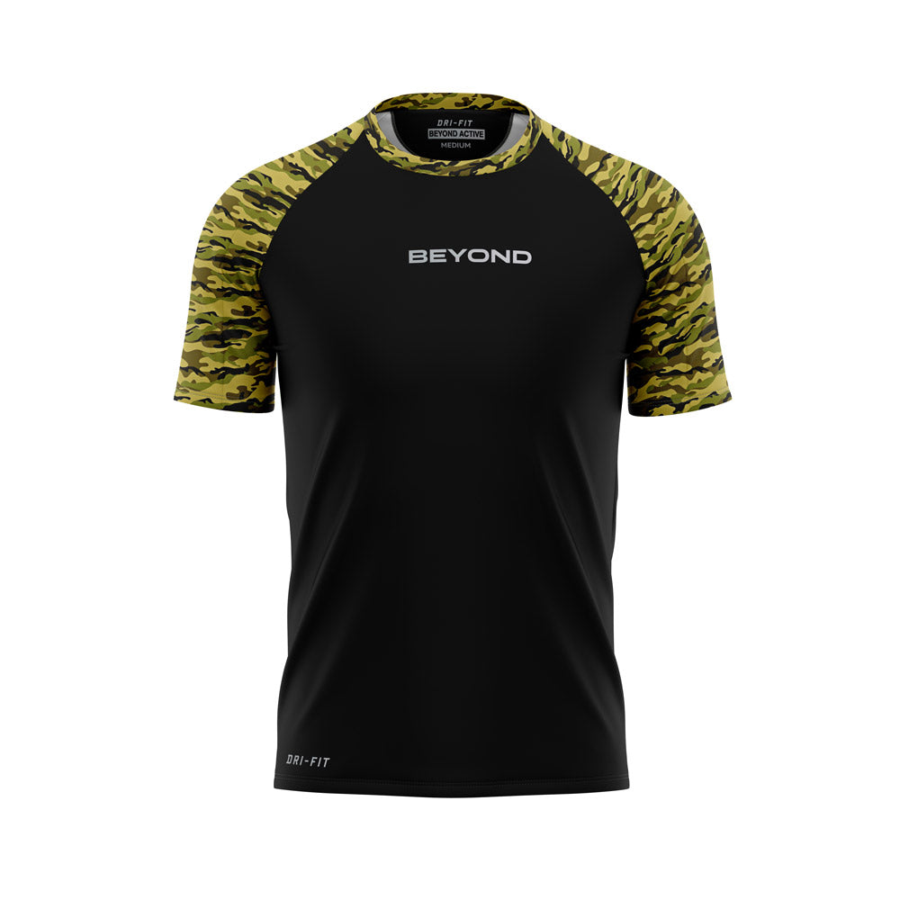 DRY-FIT RAGLAN - BEYOND PUMA BLACK CAMO DRY-FIT TEE