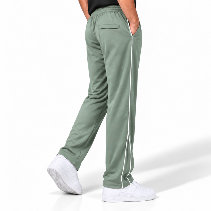 MIST GREEN SIDE STRIPE LOOSE FIT BOTTOM
