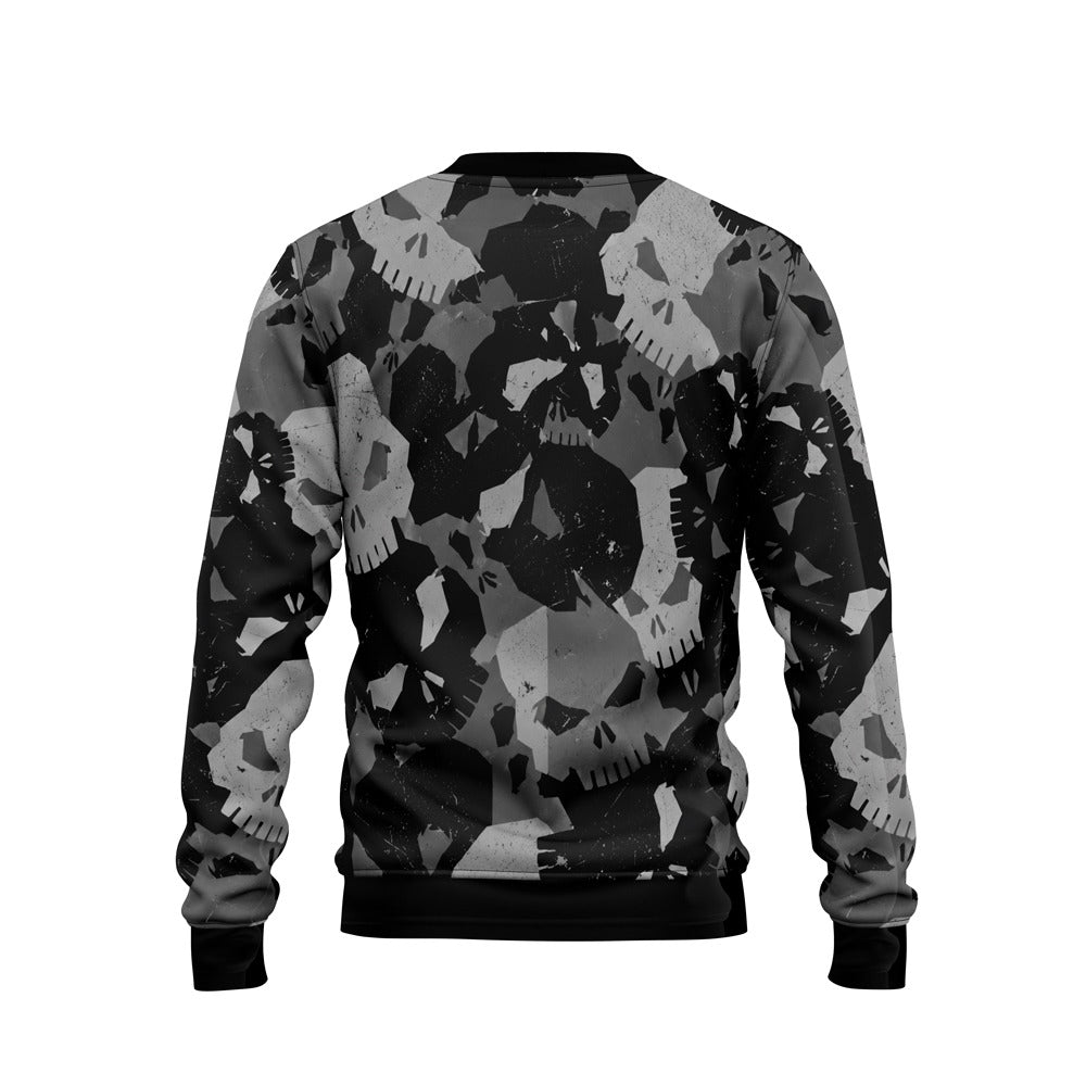 CHARCOAL SKULL CAMO - BACK