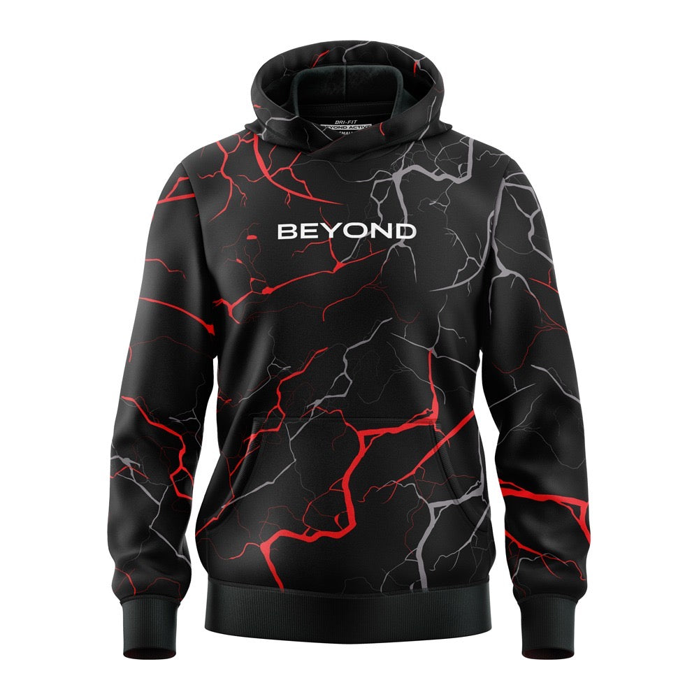 BEYOND SMOKY POLYESTER FLEECE HOODIE